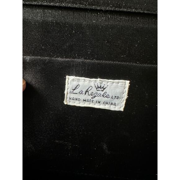 La Regale Black Satin Handbag - Picture 4 of 9